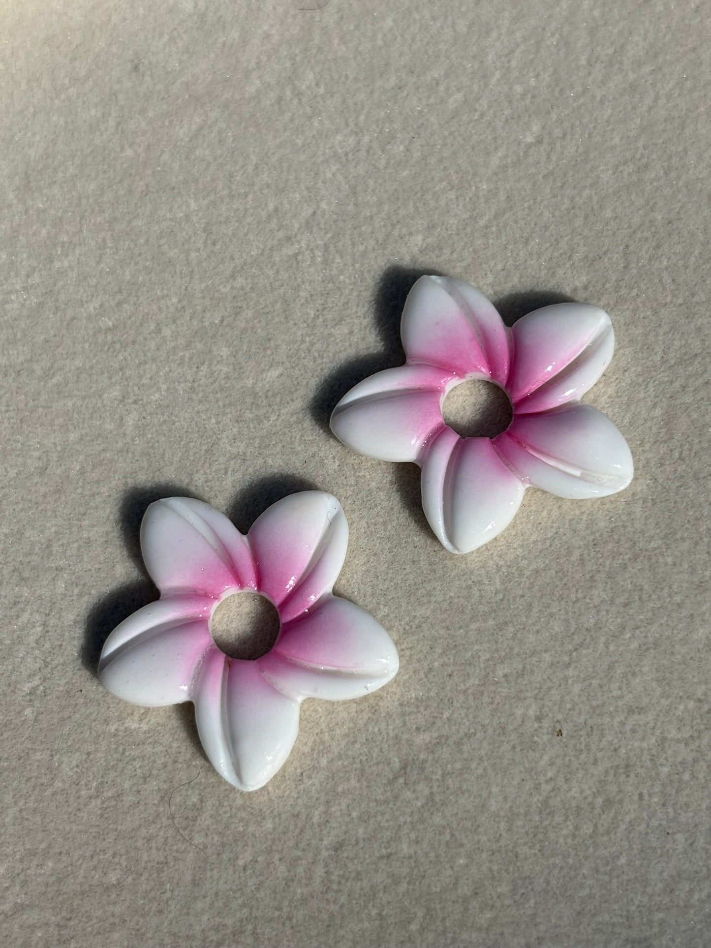 Tiaré - Blanc/rose (sans créoles)