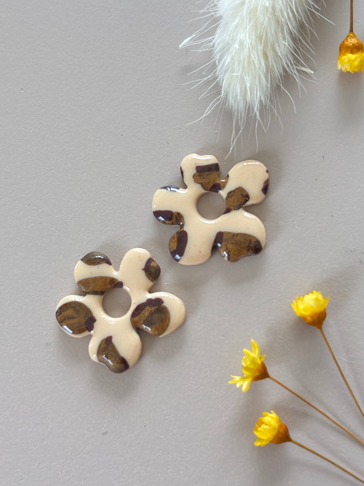 LILY - Léopard cuivré (sans créoles)