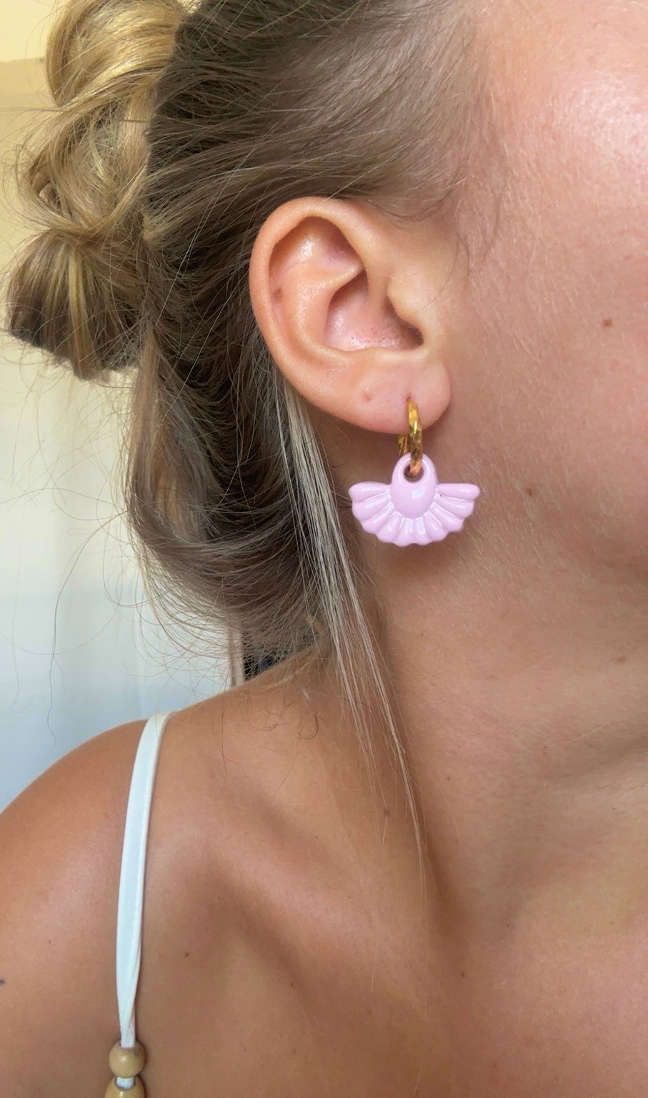 SERVANE - rose pastel 🌸 (sans créoles)