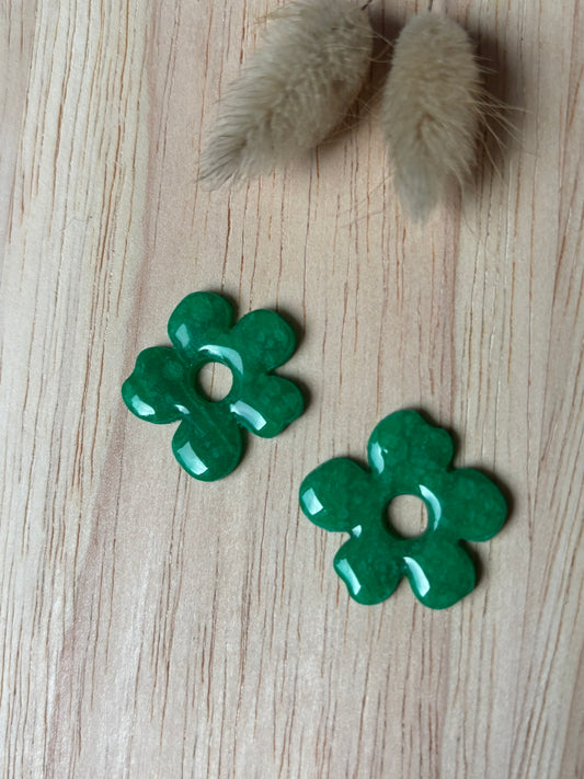 LILY - Vert Translucide (Sans créoles)