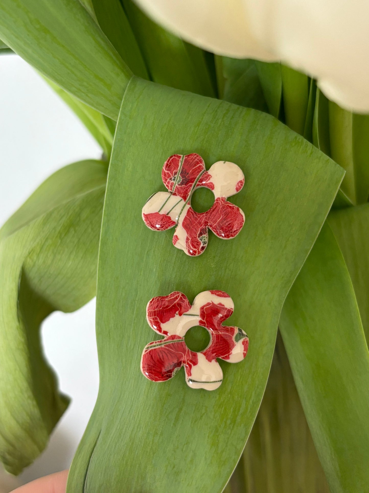 LILY -  Coquelicots (sans créoles)