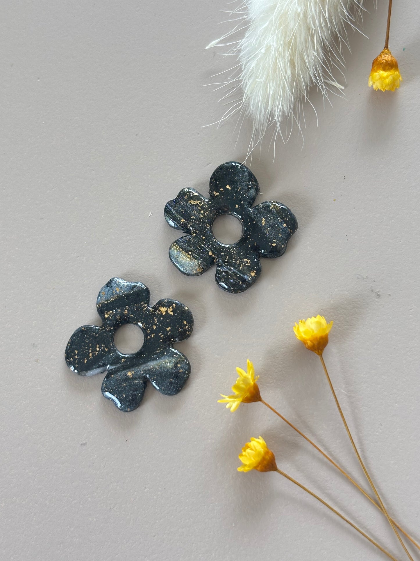 LILY - Marbre noir (sans créoles)