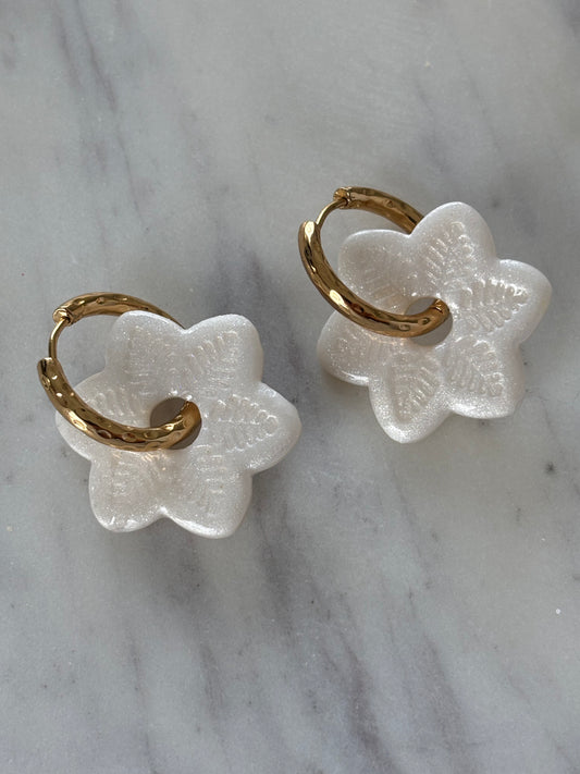 FLOCON - Nacré (sans créoles)