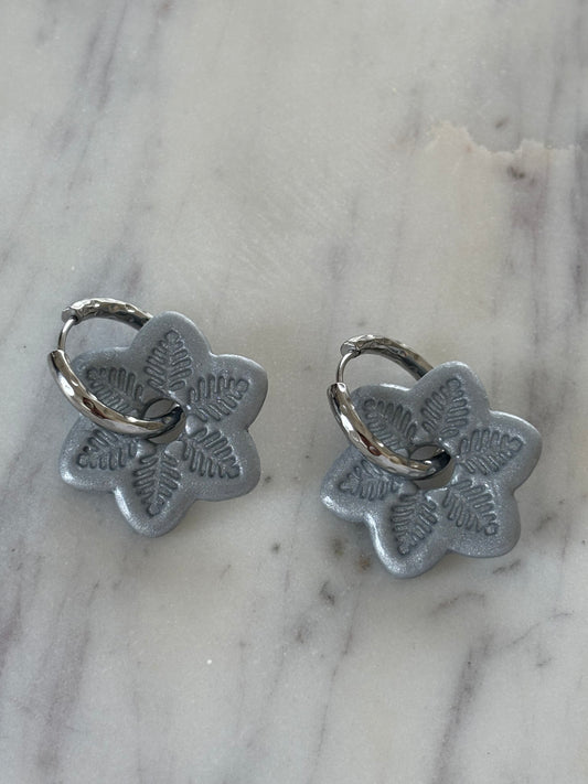 FLOCON - Argenté (sans créoles)