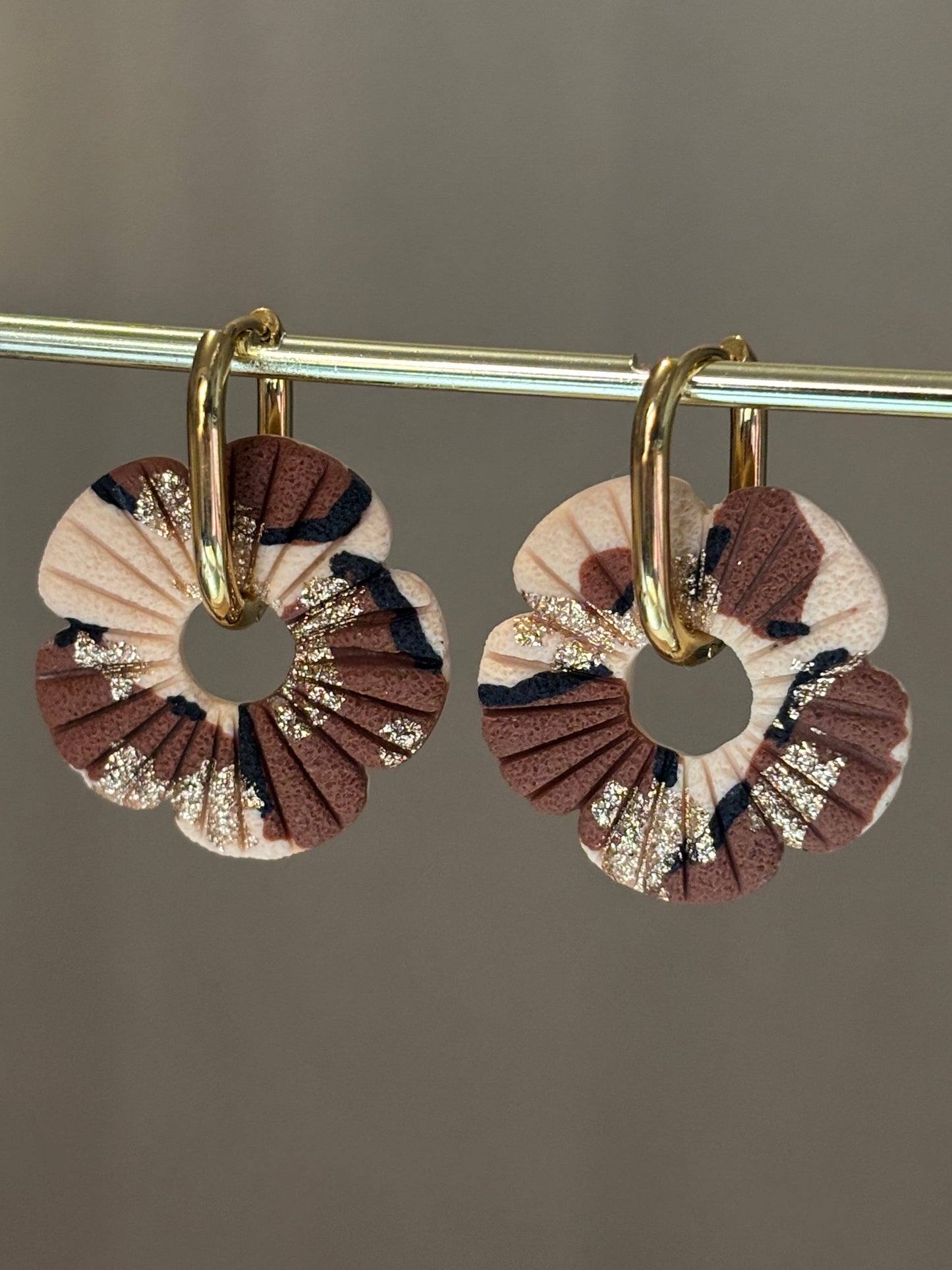 COQUELICOT - Léopard or (sans créoles)