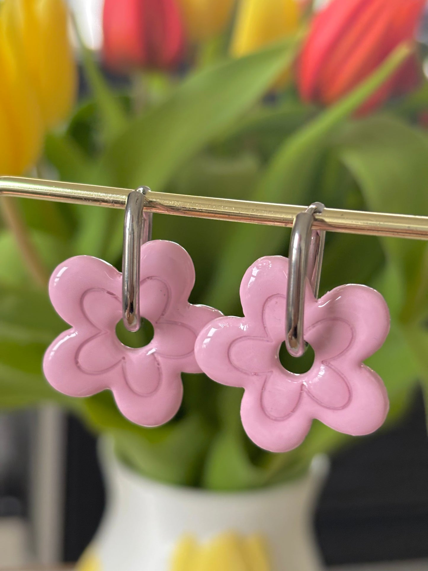 MATHILDE - Rose pâle (sans créoles)