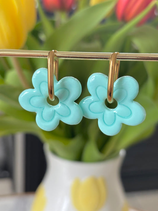 MATHILDE - Turquoise pâle (sans créoles)