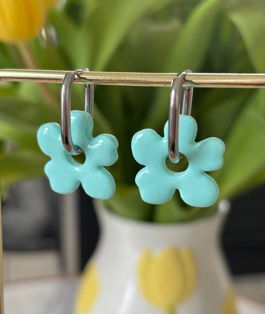 LILY - Turquoise pâle (sans créoles)