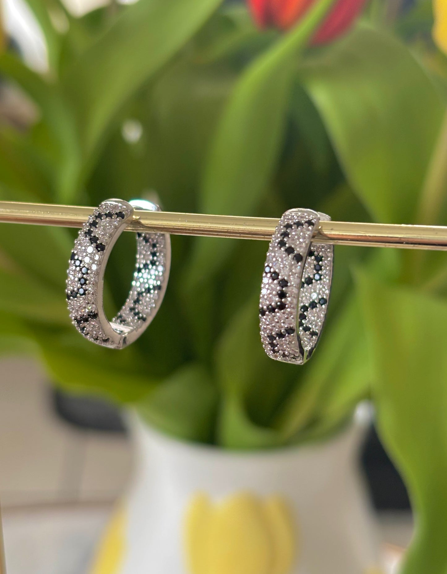 Créoles Léopards - Argent