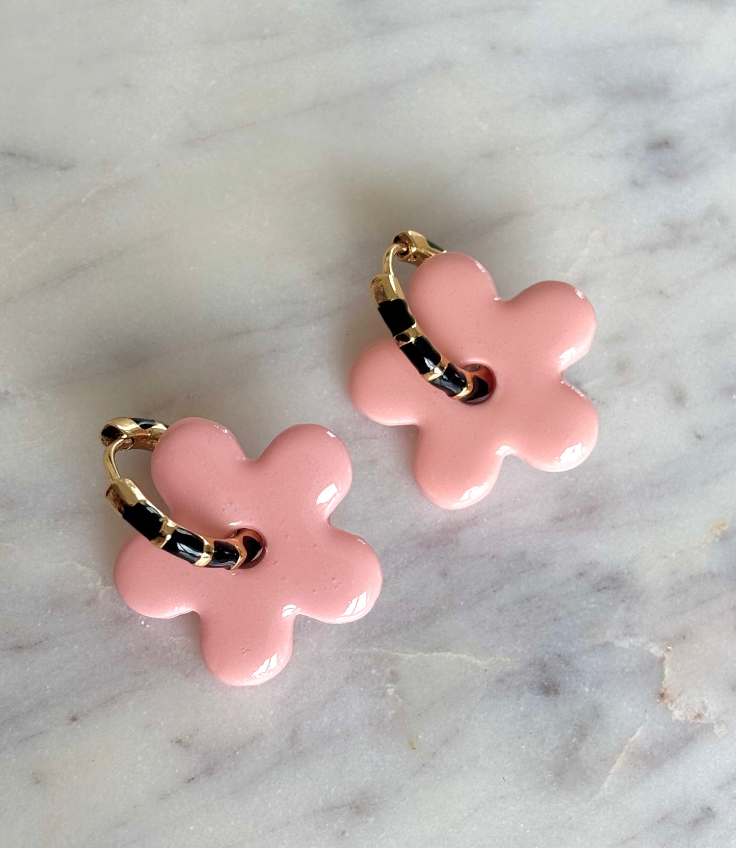 Edition limité - Mathilde rose poudré (sans créoles)