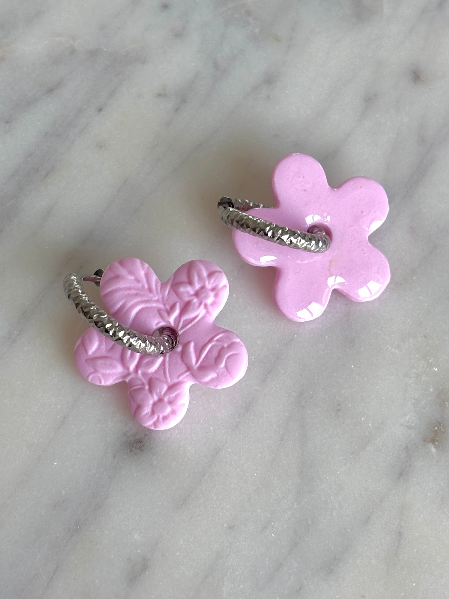 Mathilde rose pâle (sans créoles)