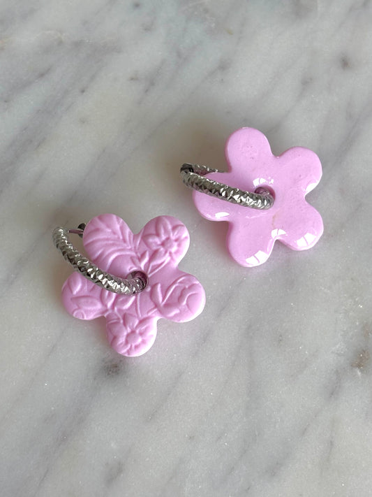 Mathilde rose pâle (sans créoles)