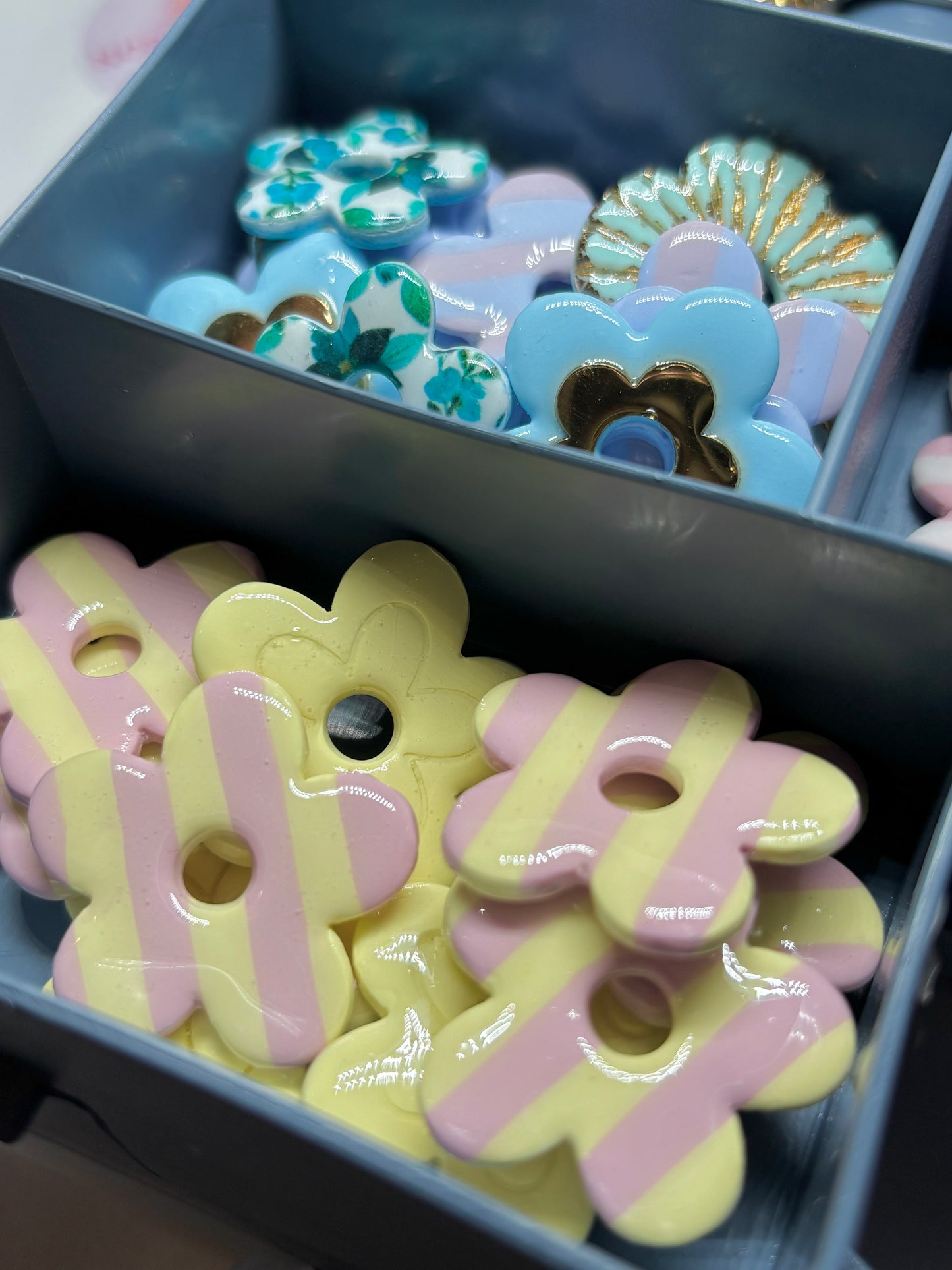 MATHILDE - Rayées rose/jaune (sans créoles)