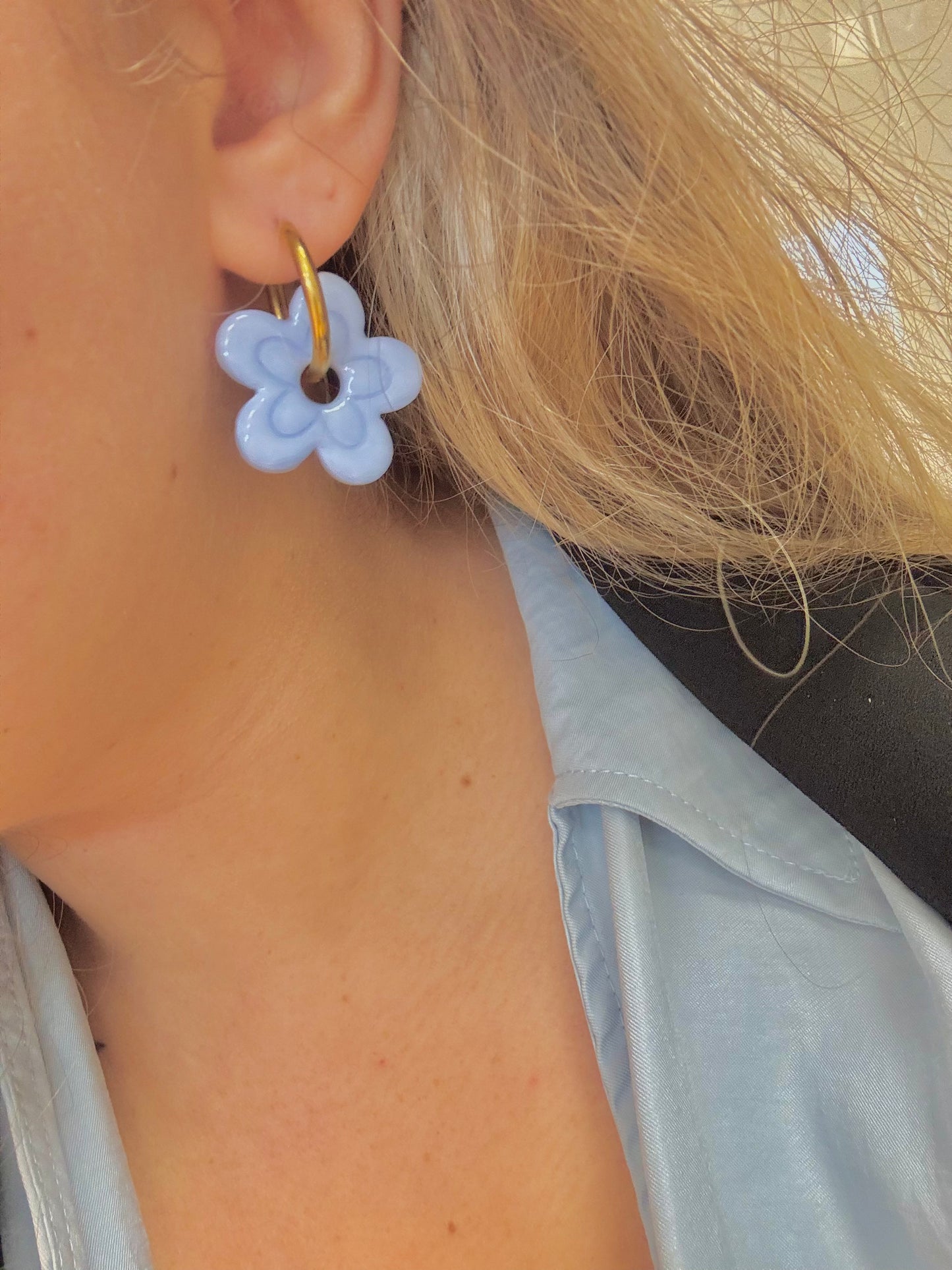 MATHILDE - Bleu pâle (sans créoles)