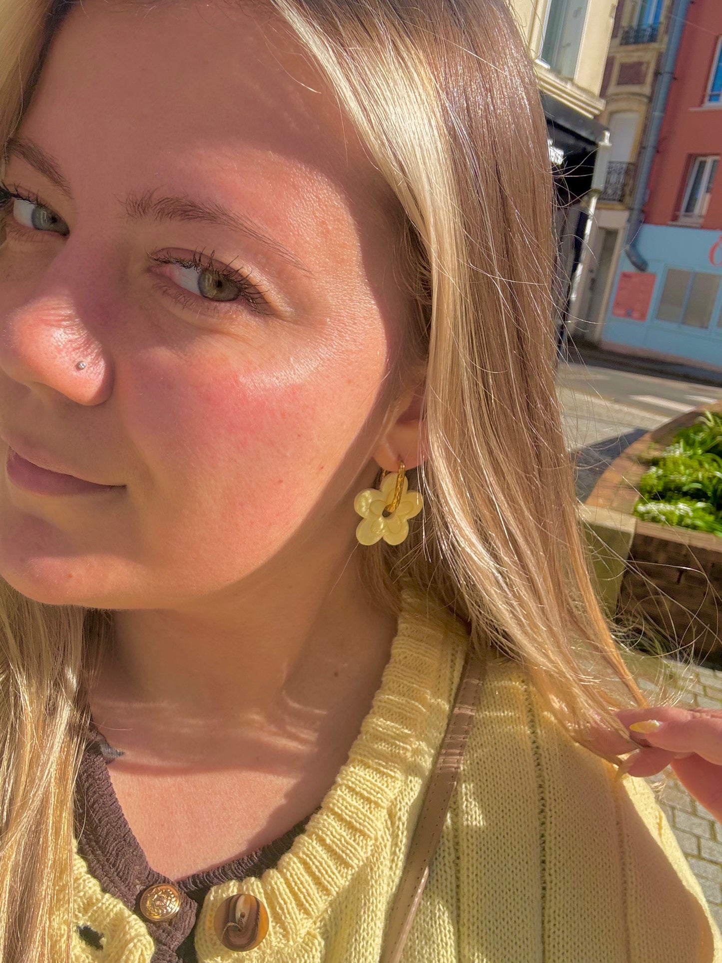 MATHILDE - Jaune pâle (sans créoles)