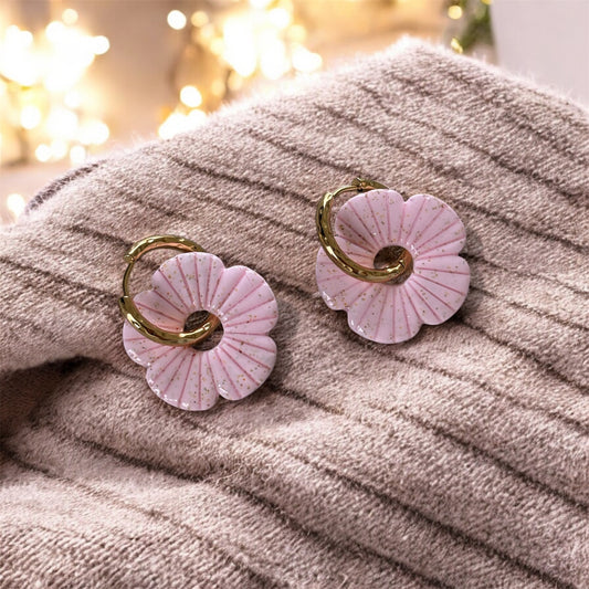 COQUELICOT - Rose poudré or (sans créoles)