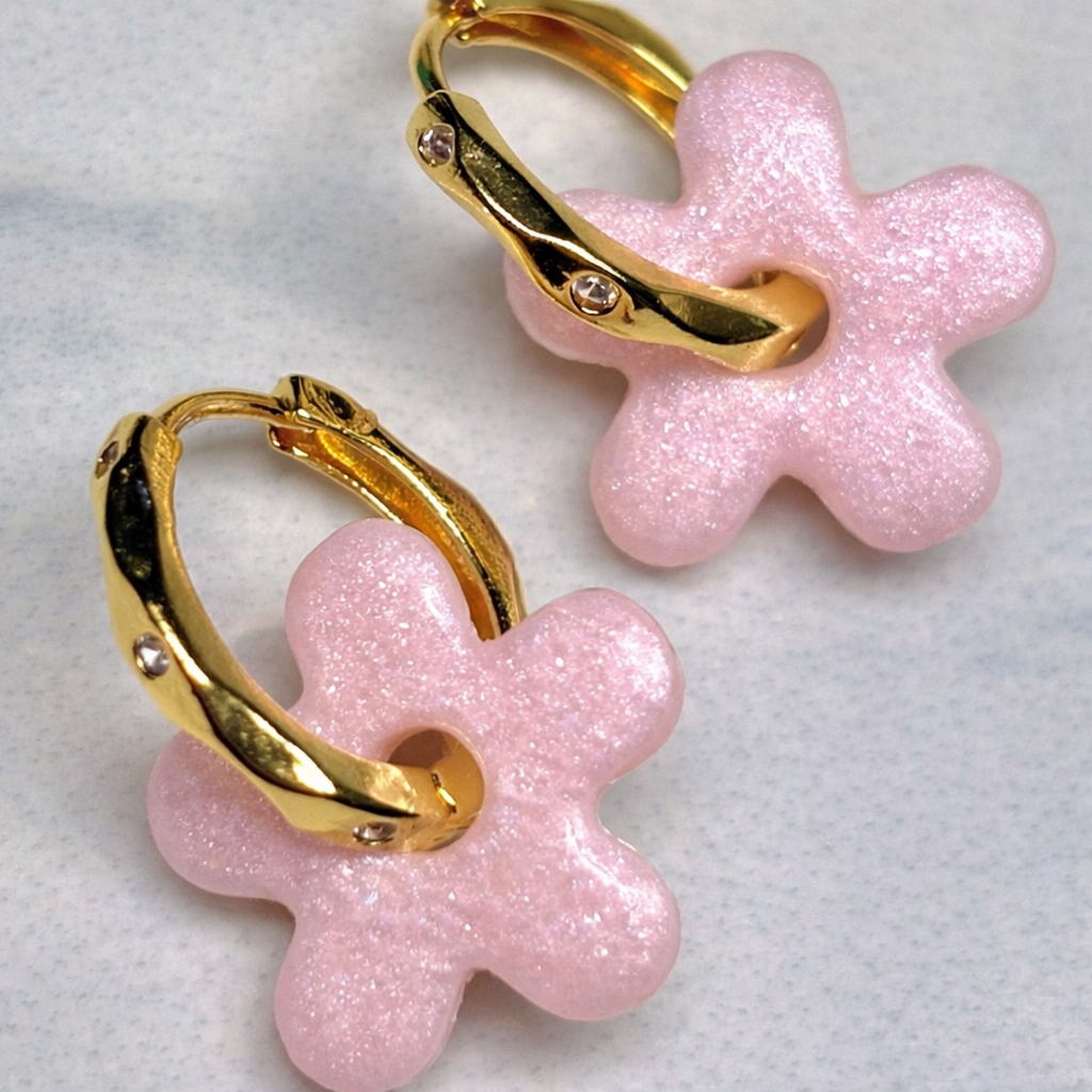 Mini Mathilde - Rose nacré (sans créoles)