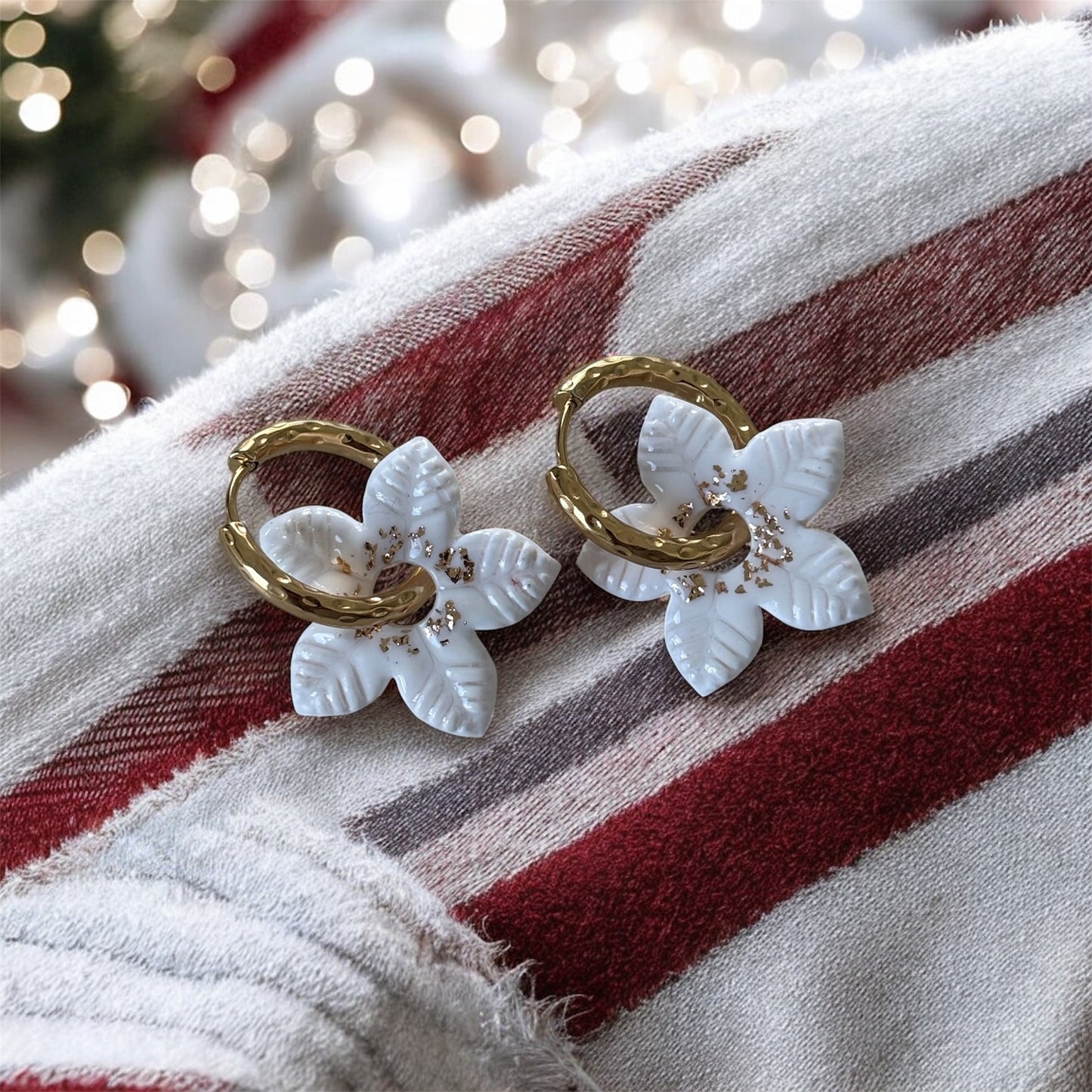 Poinsettia - Blanc (sans créoles)