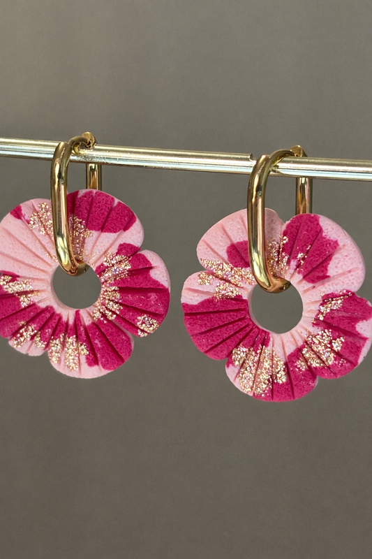 COQUELICOT - Léopard rose or (sans créoles)